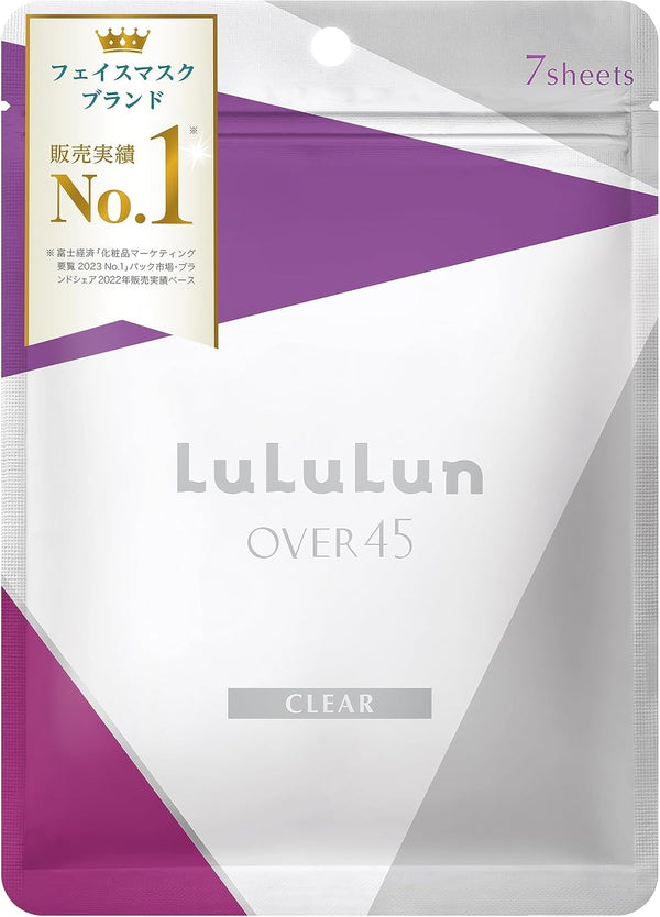 Masques Visage Éclat - Lululun Over 45 Clear (x7, peaux matures)