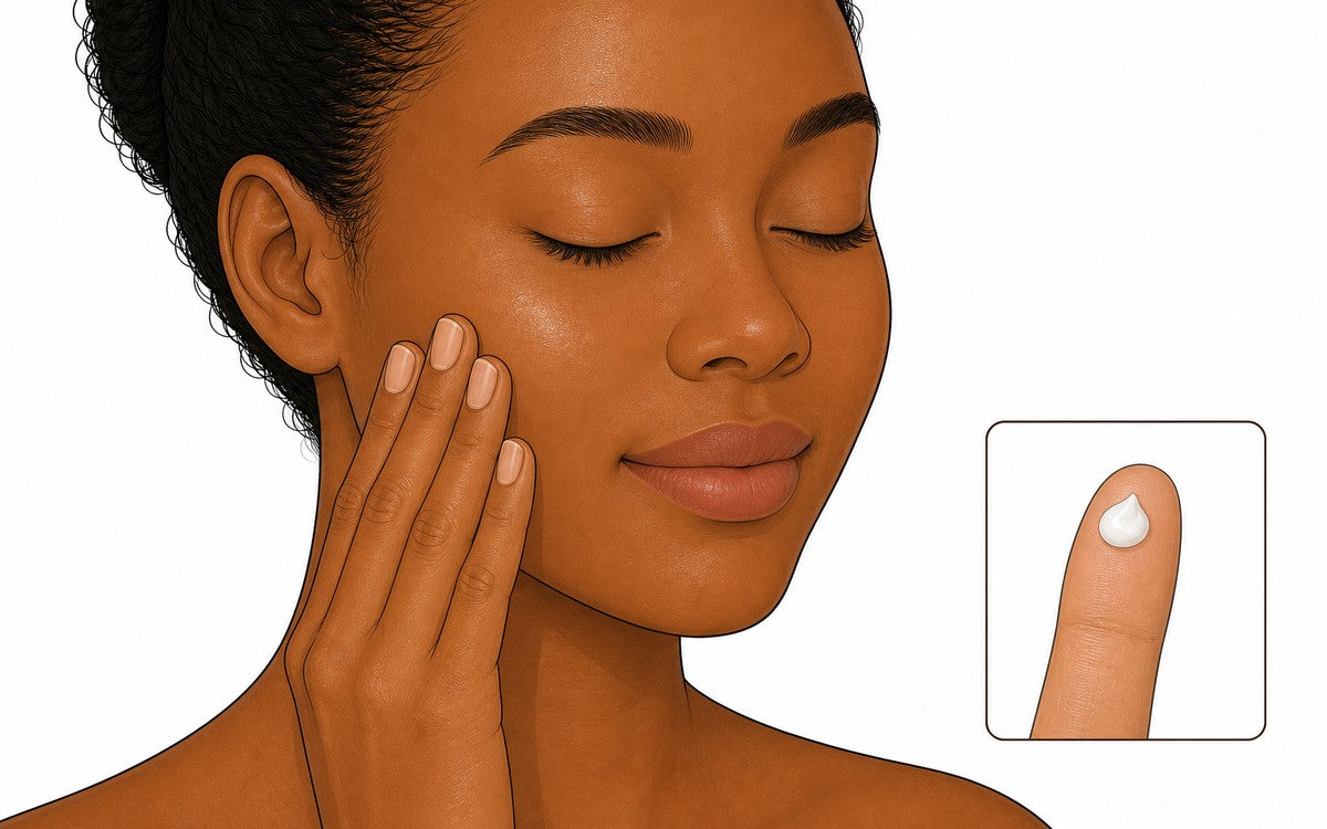 Tapoter l'essence restante puis appliquer une crème hydratante