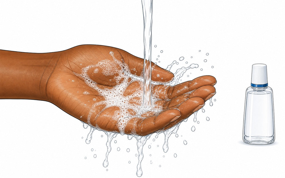 Laver et secher les mains avant d'utiliser le collyre