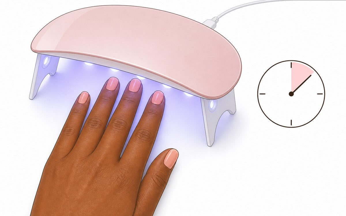 Catalyser les ongles sous la lampe UV LED