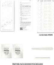 Ongles Gel Strips Semi-Durcis - Nail gel strips (prête à poser)