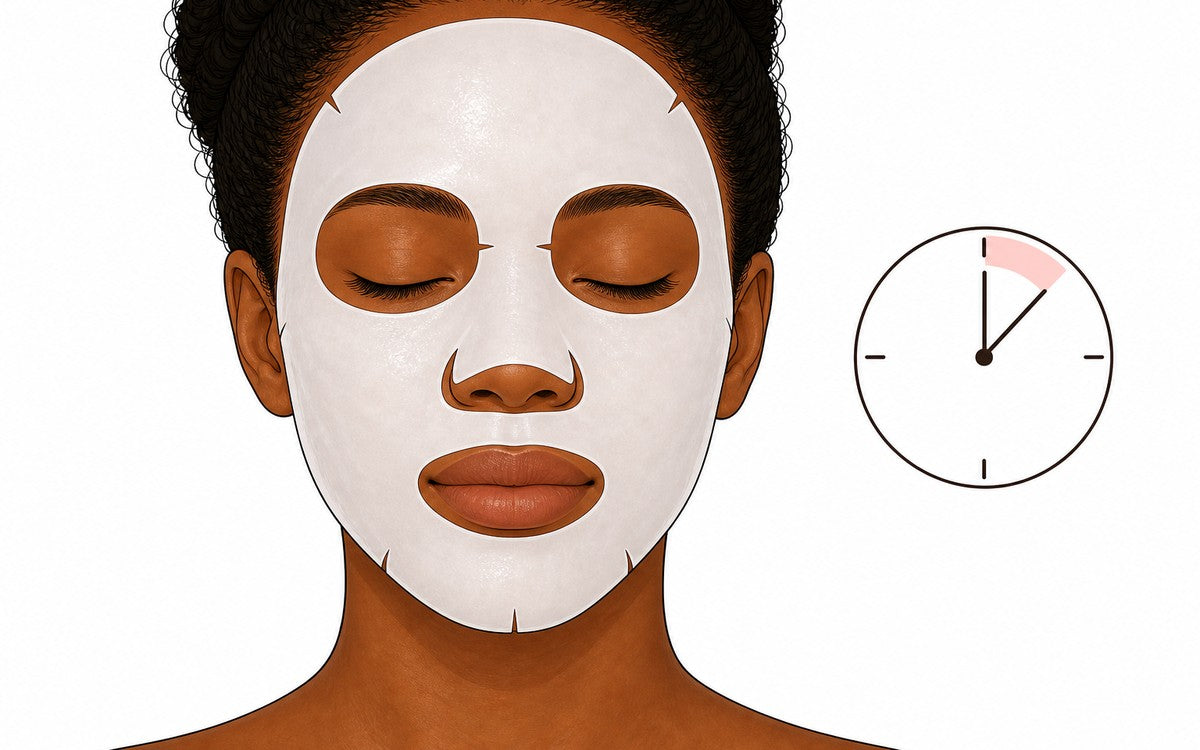 Laisser poser le masque tissu pendant cinq &agrave; dix minutes