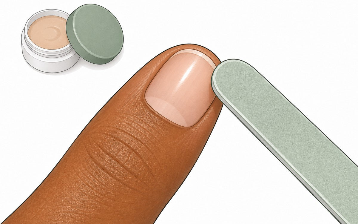 Terminer l'&Eacute;tape 1 avec un ongle naturel lisse et net