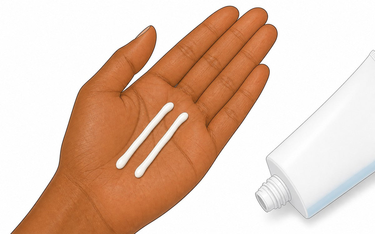 Pr&eacute;parer deux lignes g&eacute;n&eacute;reuses de protection solaire pour le visage et le cou