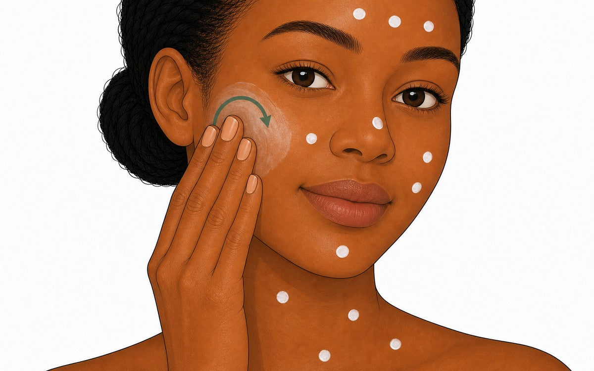 R&eacute;partir puis masser la protection solaire sur le visage le cou et les oreilles